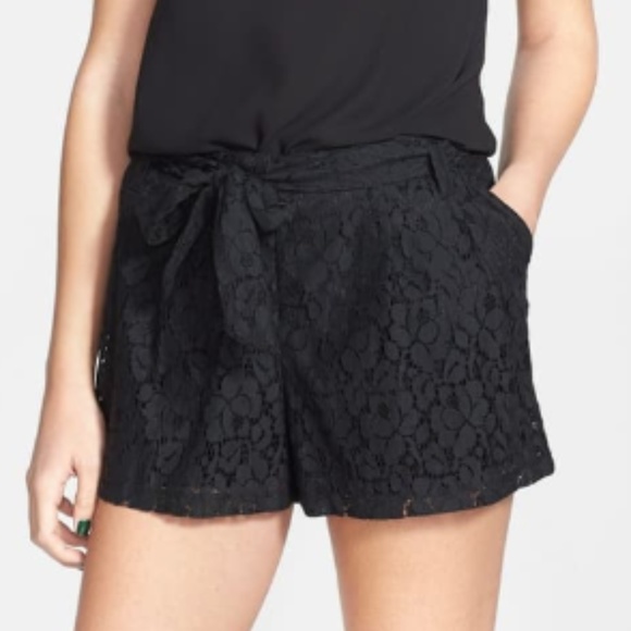 Mimi Chica Pants - Lace Black Shorts (3/$15 eligible)